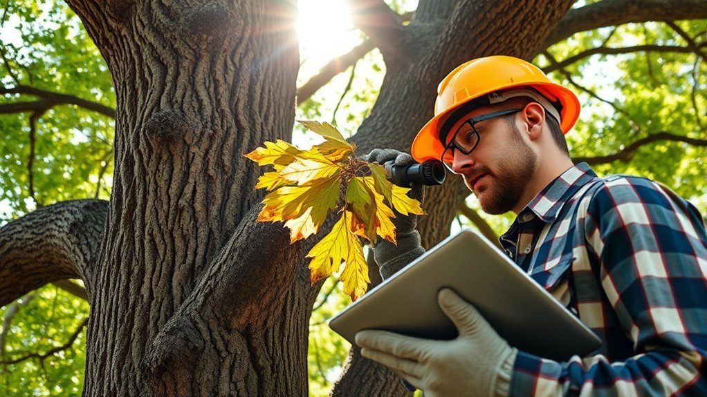 visual inspection and soil analysis